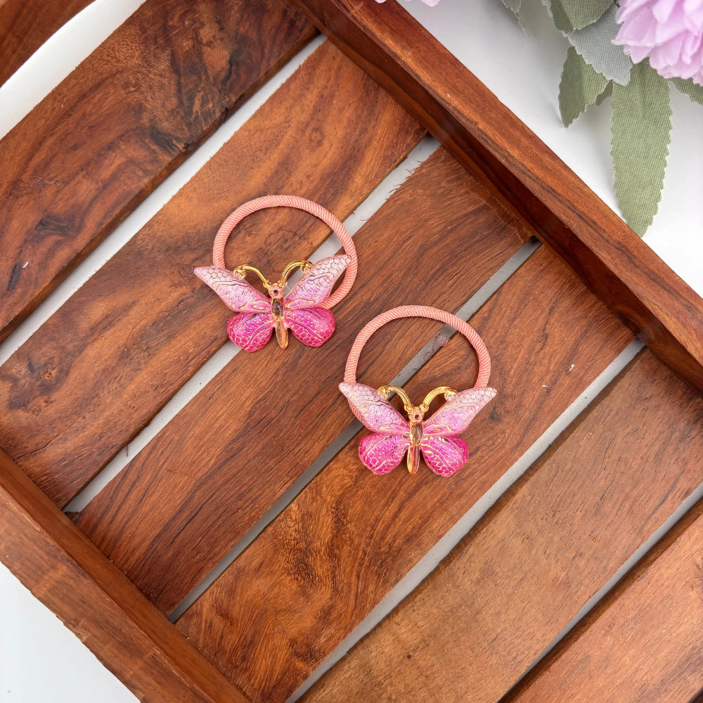 Glitter Breeze Butterfly Rubber Bands