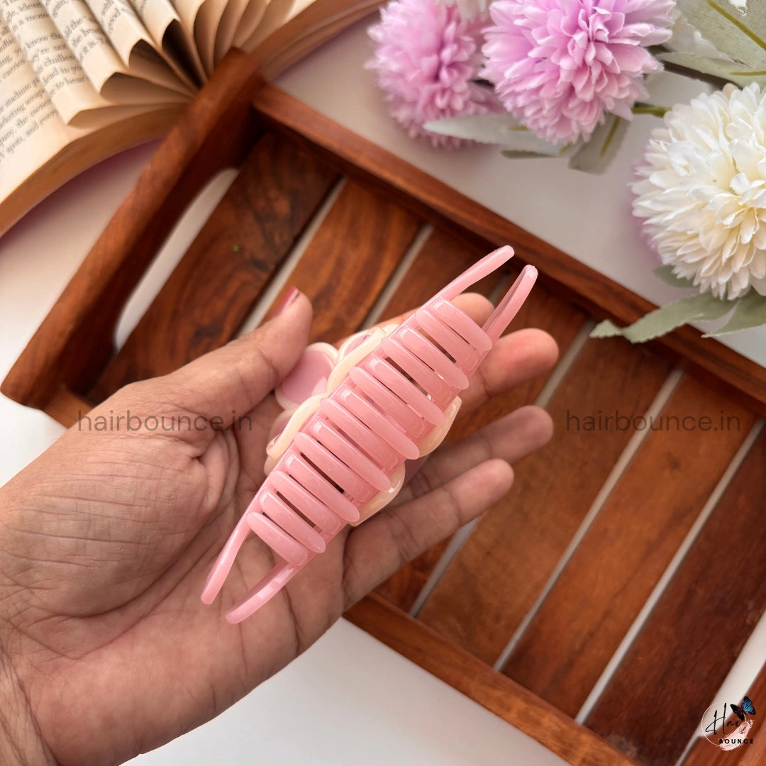 Pastel Bloom Flower Hair Claw – Large