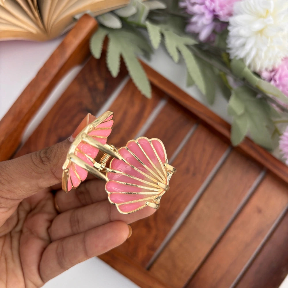 Premium Colourful Shell Hair Claw - Medium