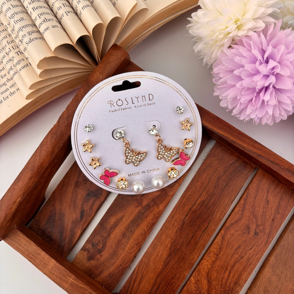 Butterfly Bliss Earrings - 7 Pairs