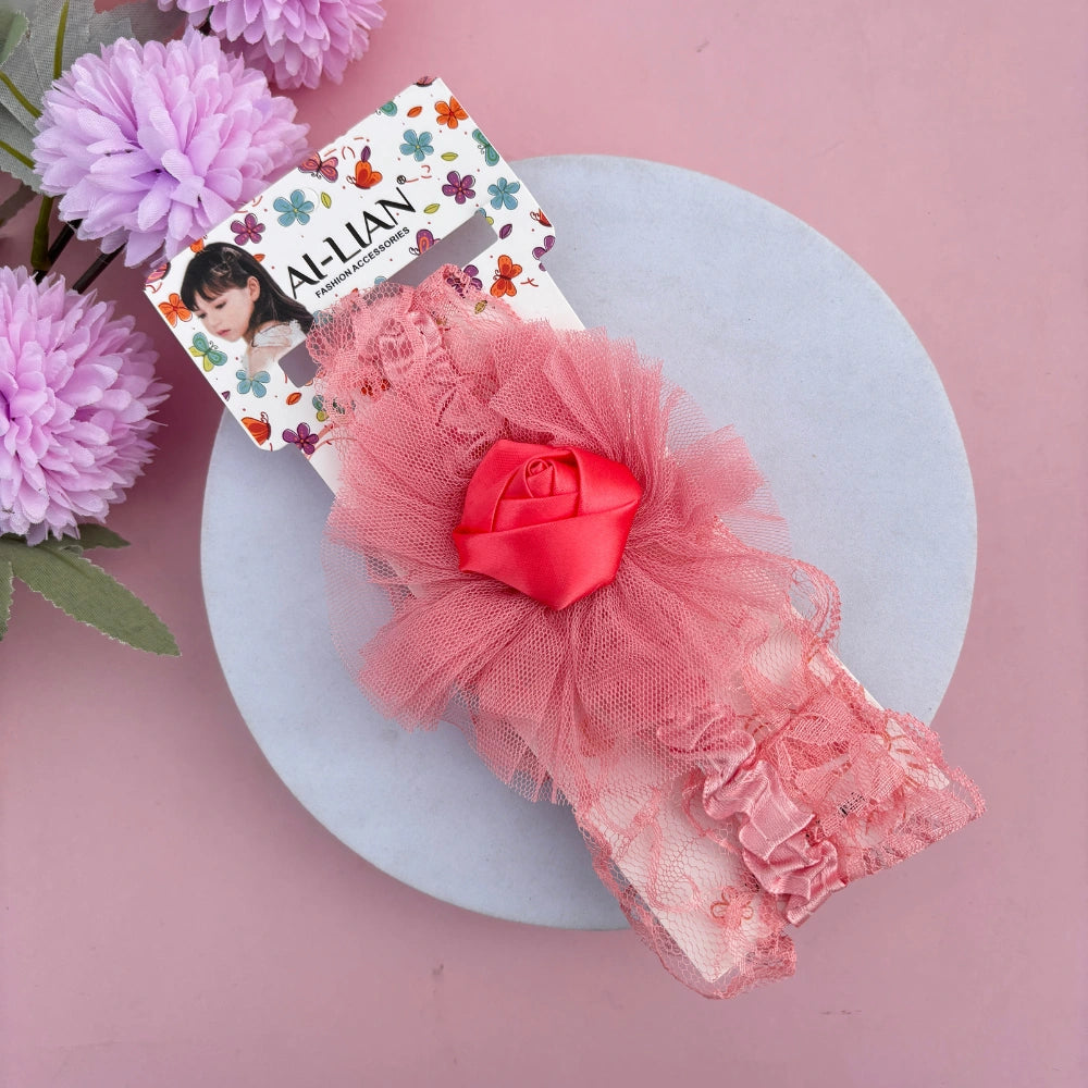 Lacebud Rose New Born Baby Headband