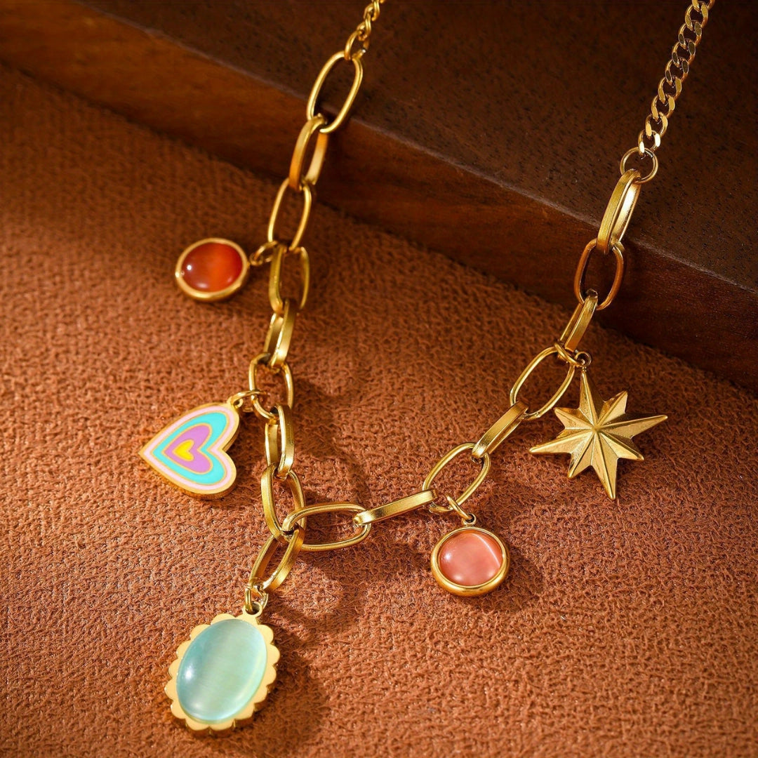 Cosmic Love Charm Necklace