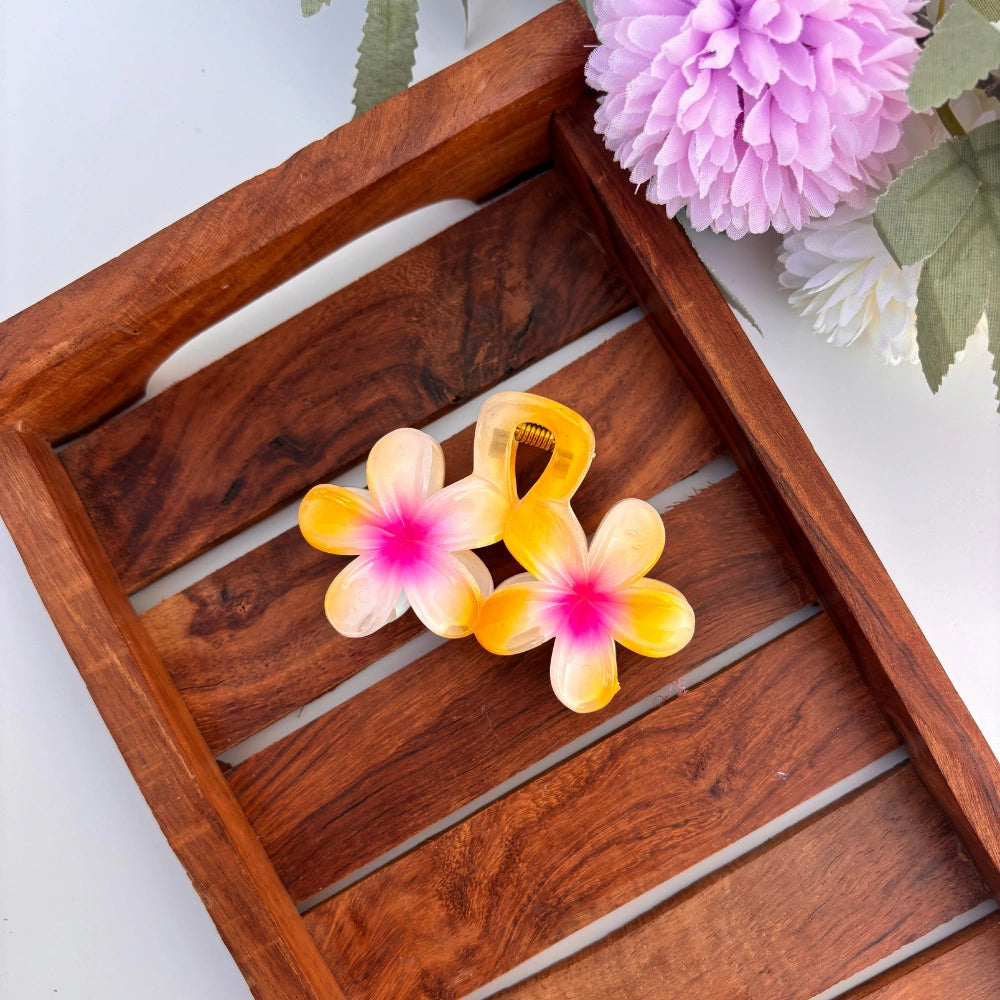Plumeria Paradise Hair Claw - Large