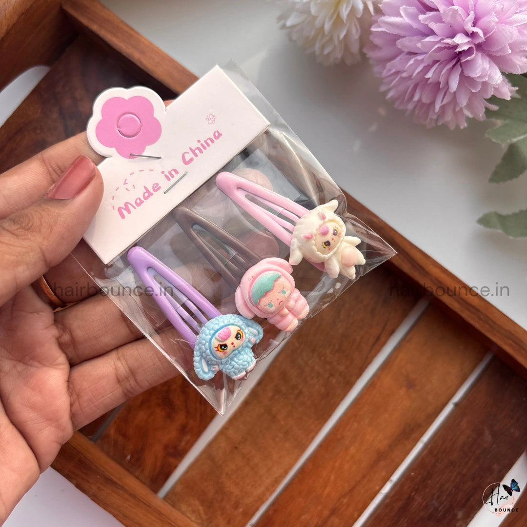 Pastel Pals Kids Hair Accessories Set - Assorted Colours & Toys