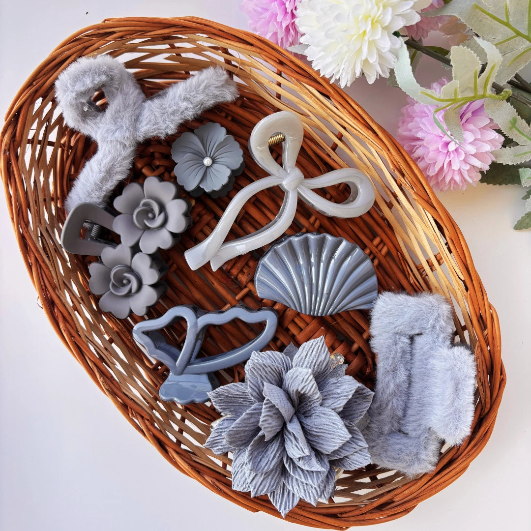 Silver Serenity Hair Accessory Gift Hamper