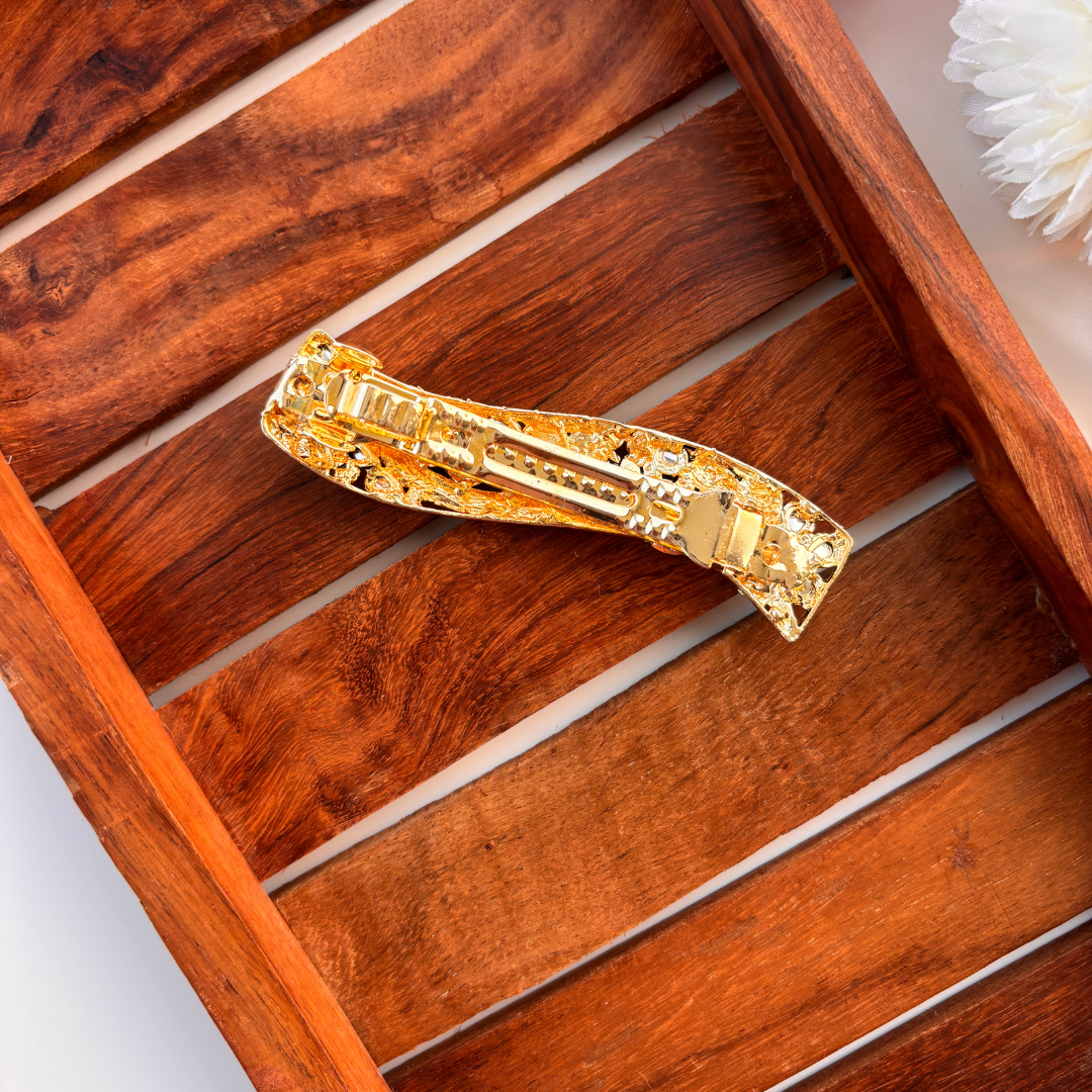 Antique Kundan Floral Center Clip