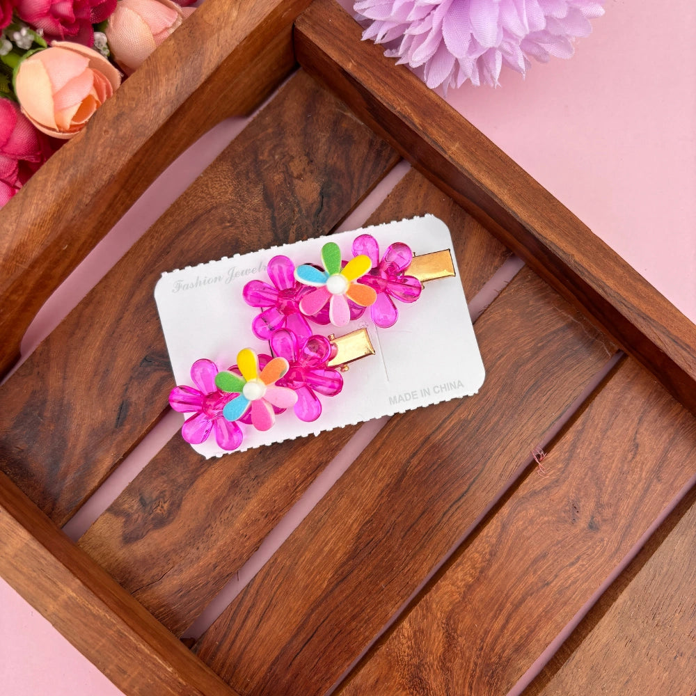 Trio Bloom Clip Set – Set of 2