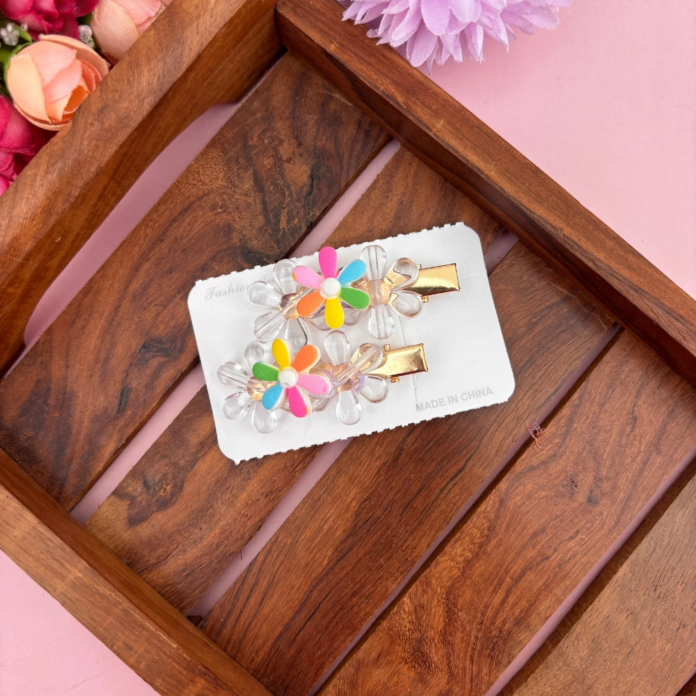 Trio Bloom Clip Set – Set of 2