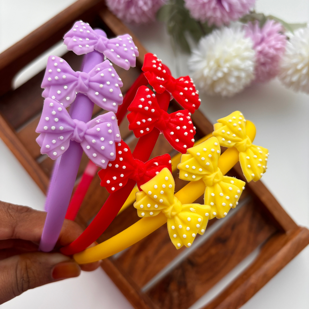 Dotted Bow Headband