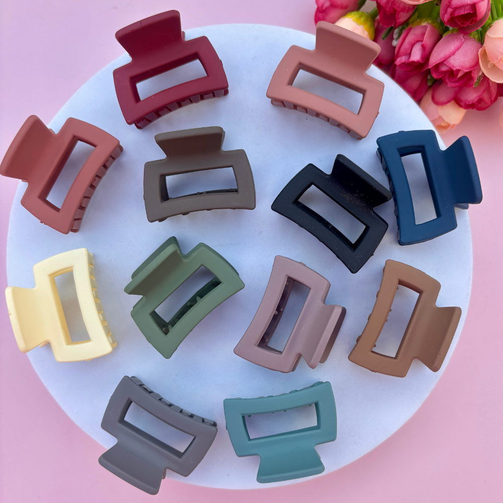 Small Light Curve Hair Claw Pack of 2 / Assorted Colours