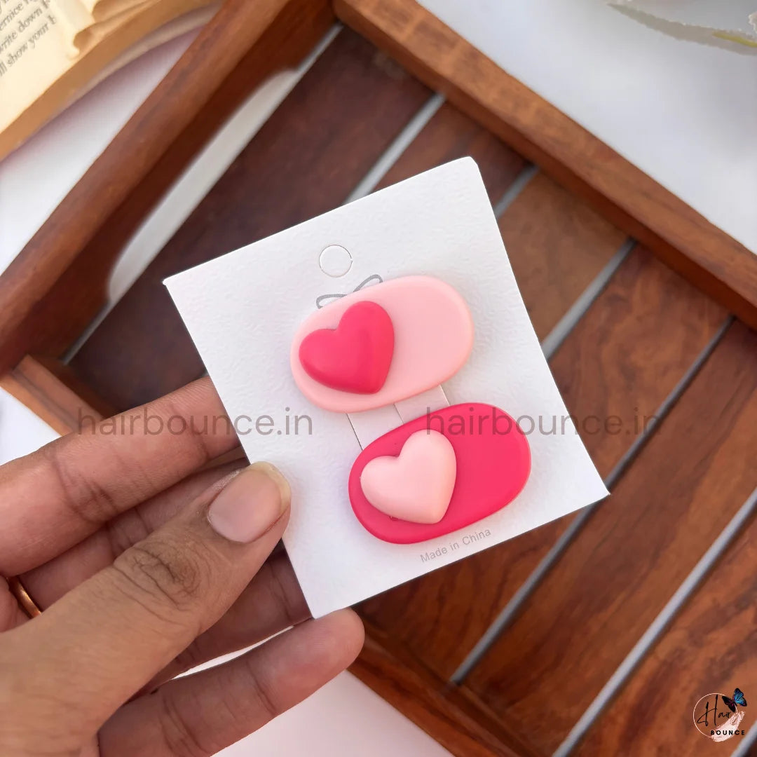 Sweetheart Hair Clip Combo – Set of 3