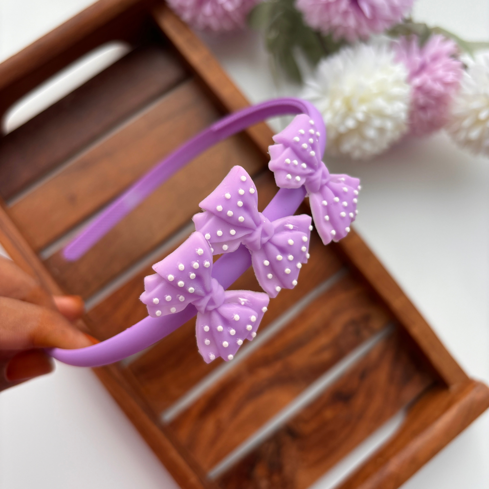 Dotted Bow Headband