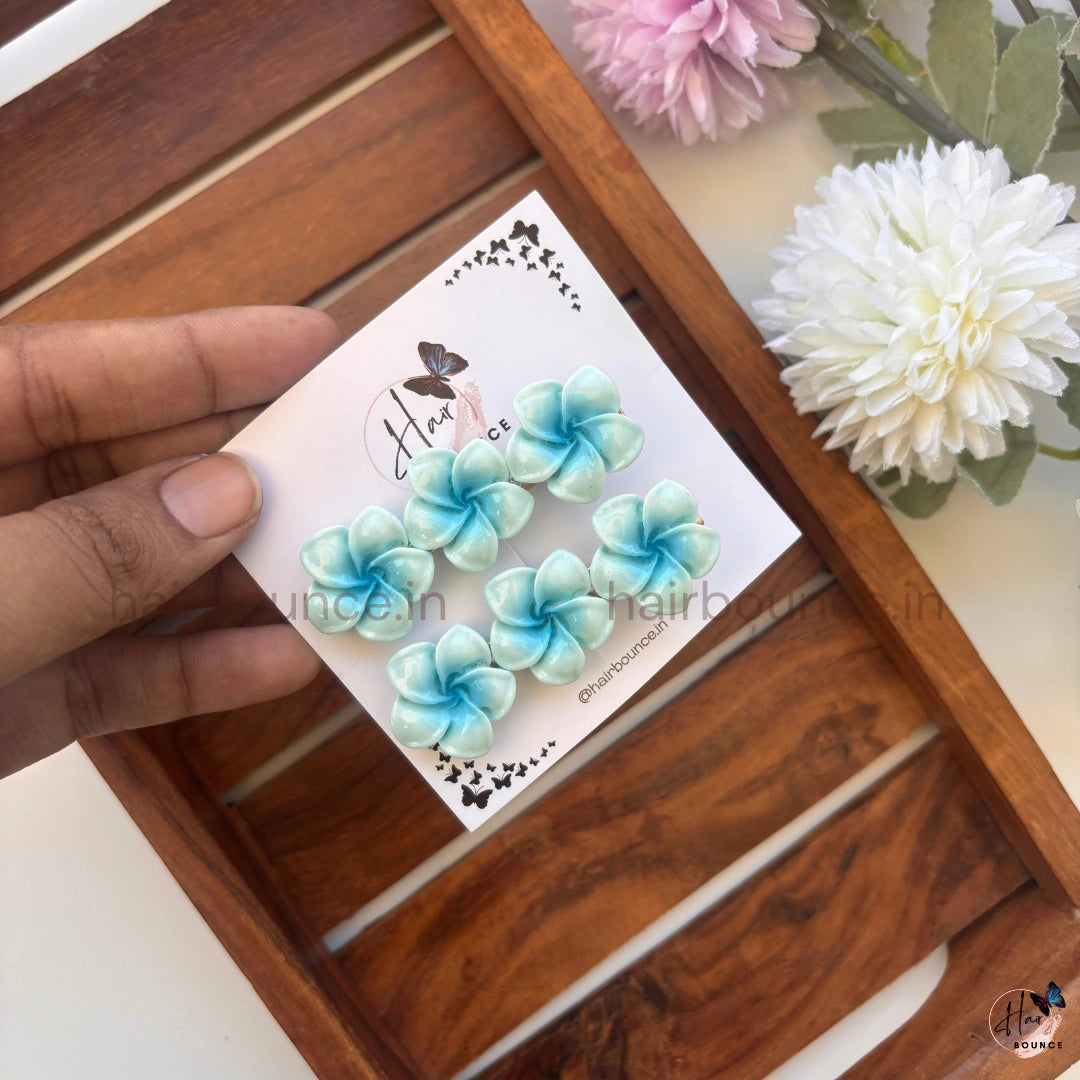 Tropical Plumeria Alligator Clip