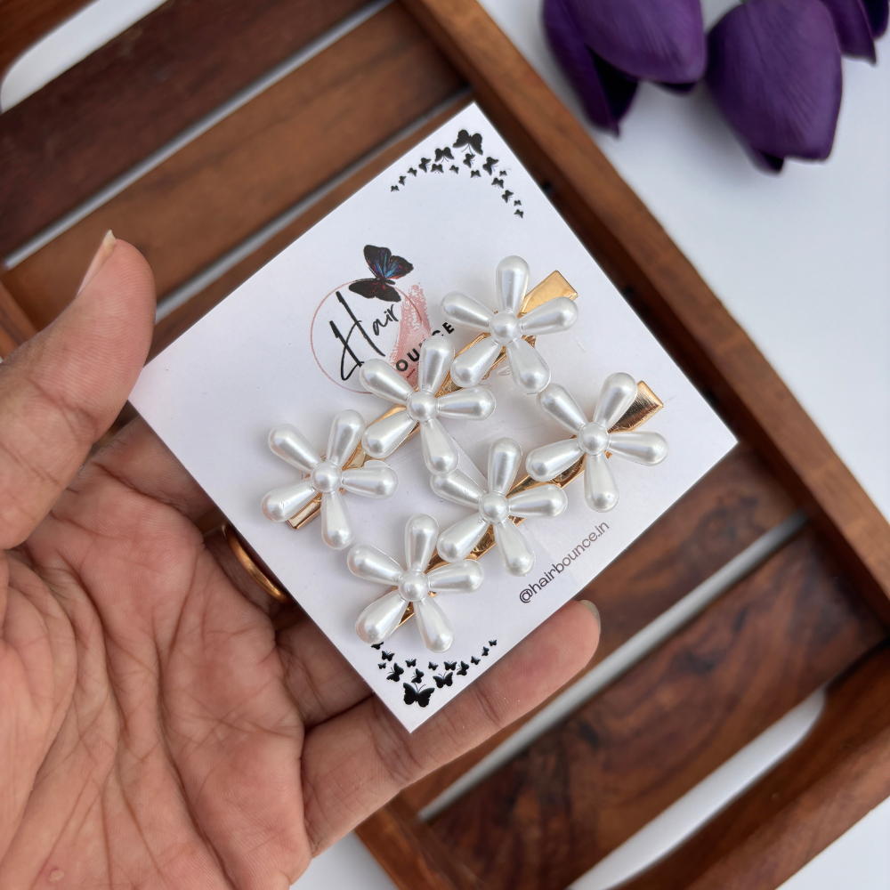 Royal Petals Hair Clip - Set of 2