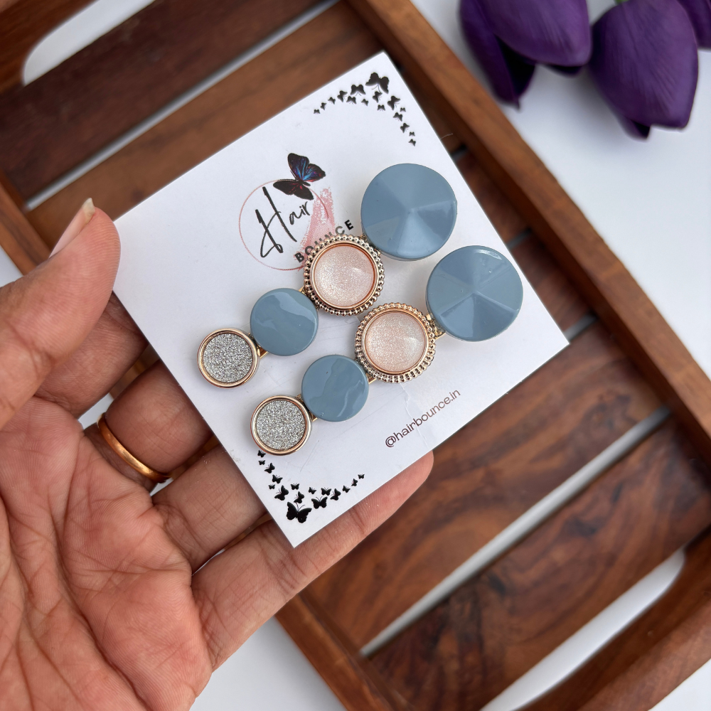 Royal Petals Hair Clip - Set of 2