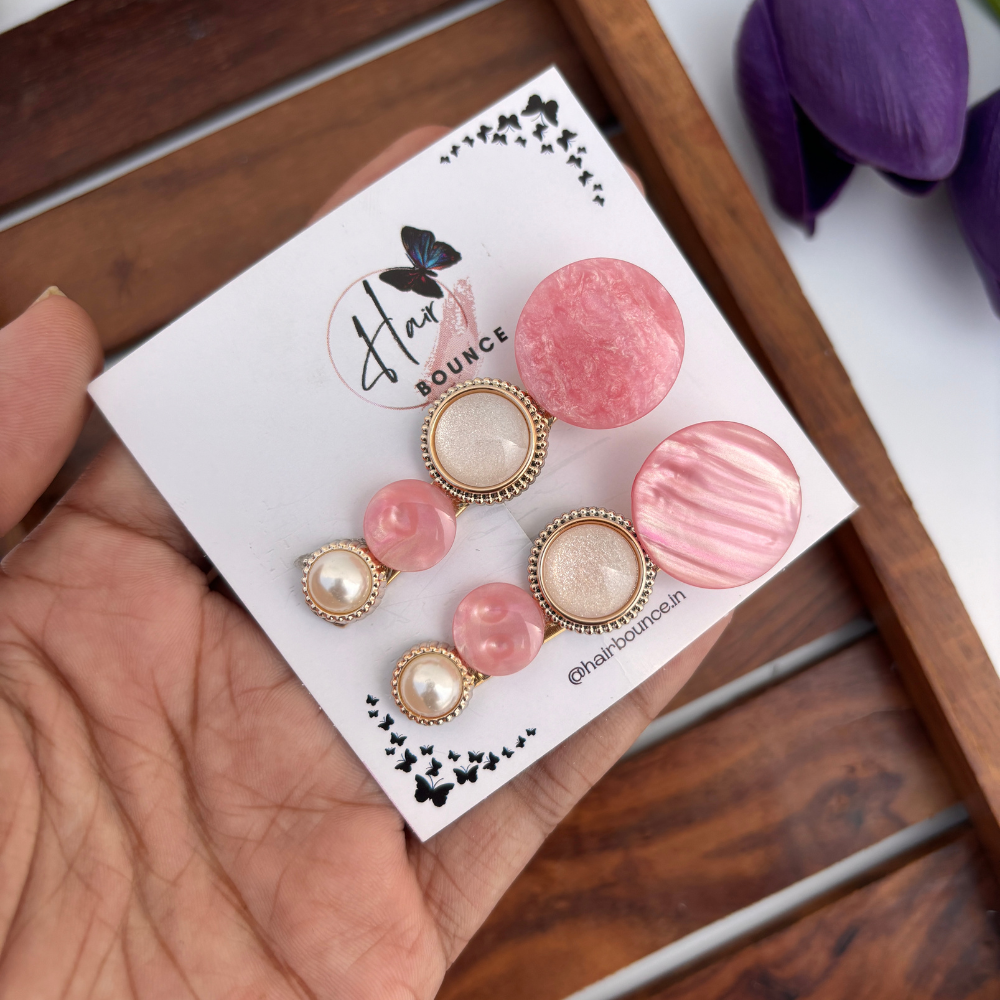 Royal Petals Hair Clip - Set of 2