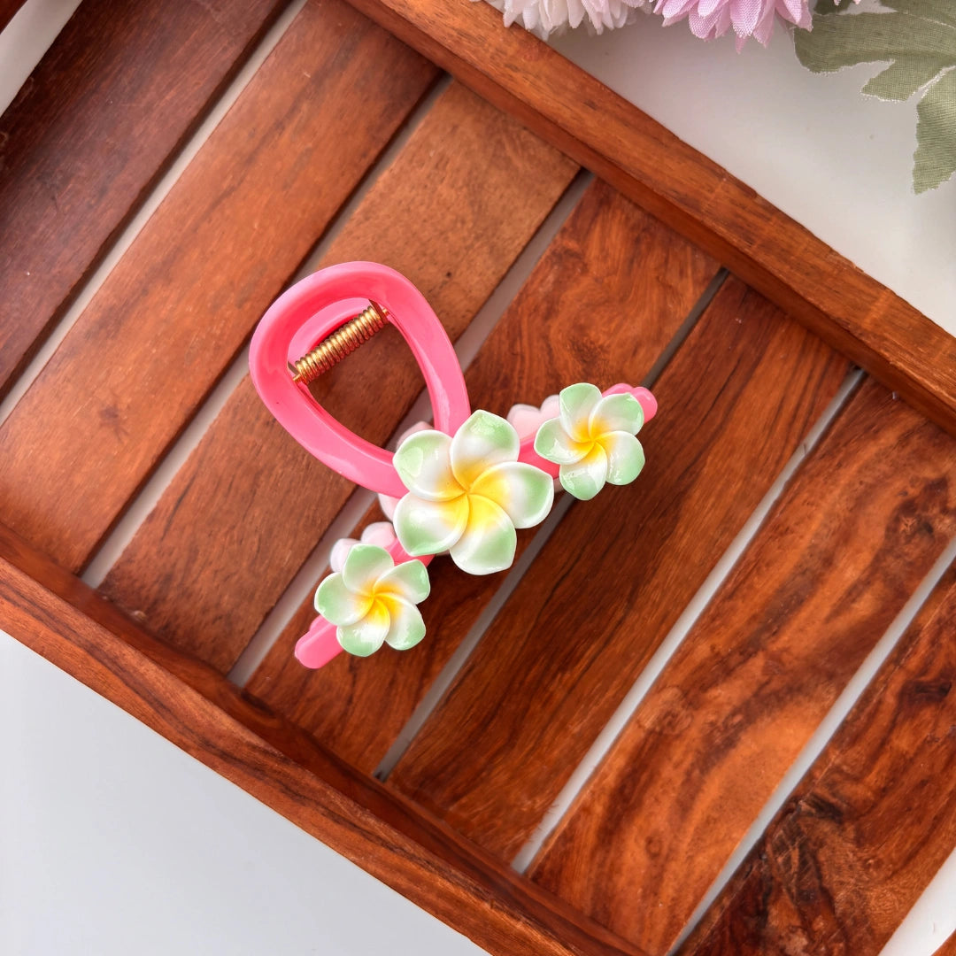 Triple Flower Loop Hair Claw – Large