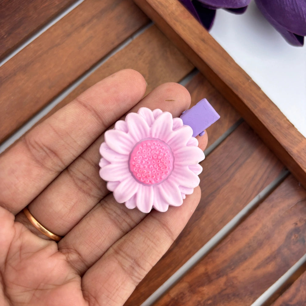 Sunflower Alligator Clip