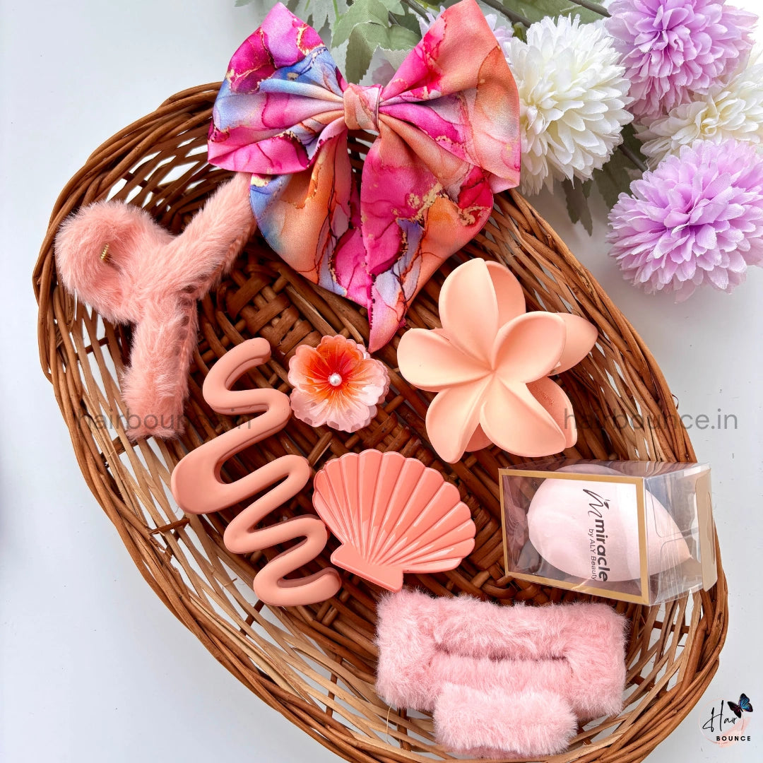 Peach Blossom Self-Care Hair Hamper
