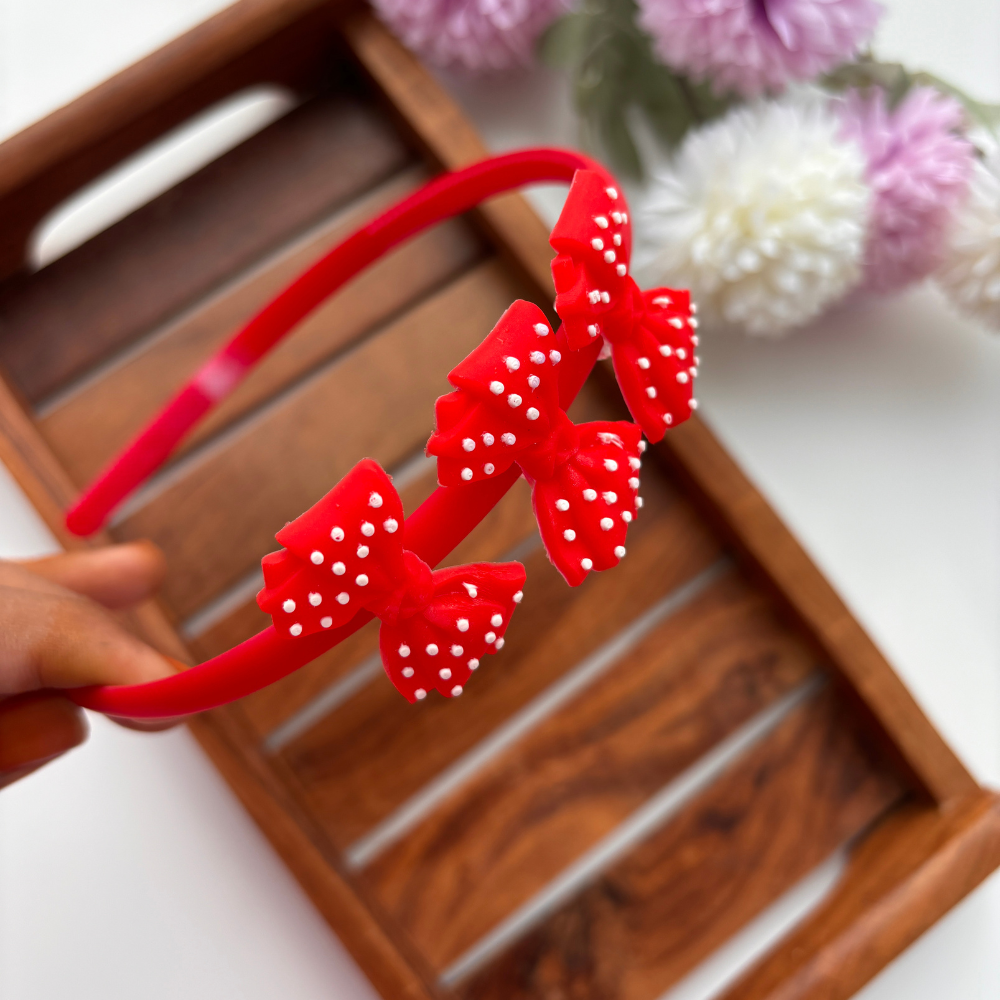 Dotted Bow Headband