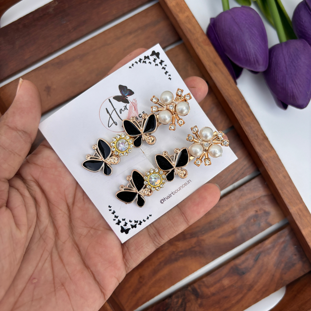 Butterfly Pearl Alligator Clip