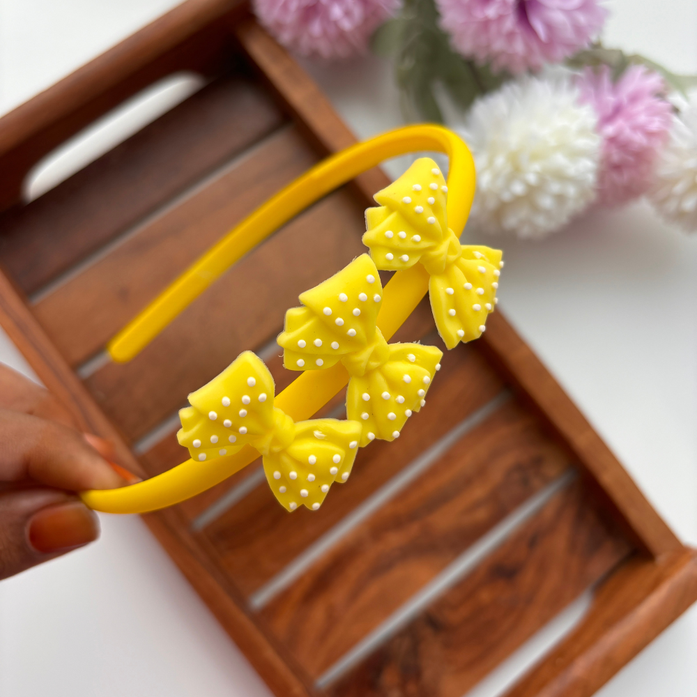 Dotted Bow Headband