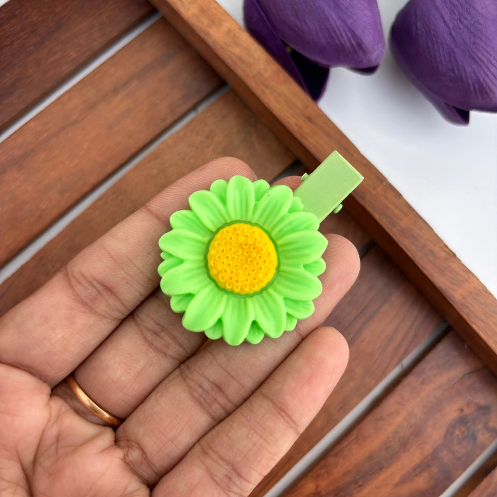 Sunflower Alligator Clip