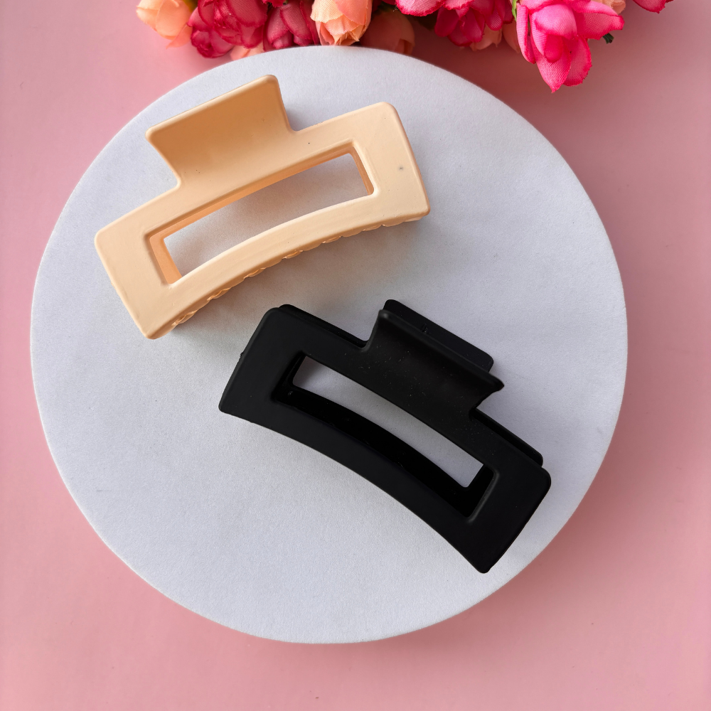 Rectangle Hair Claw Large - Pack of 2