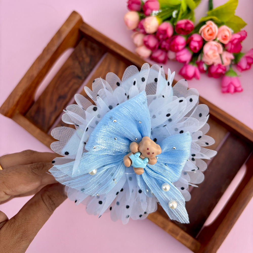 Bow Teddy Flower Headband
