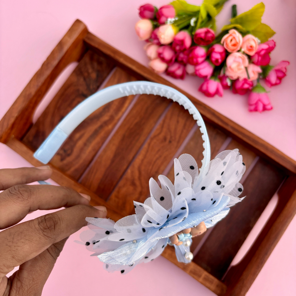 Bow Teddy Flower Headband