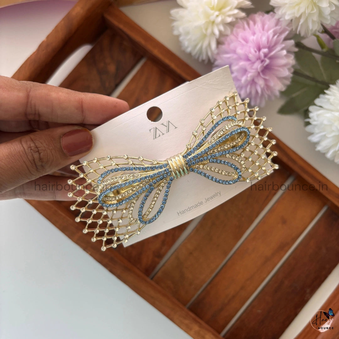 Regal Mesh Bow Center Clip