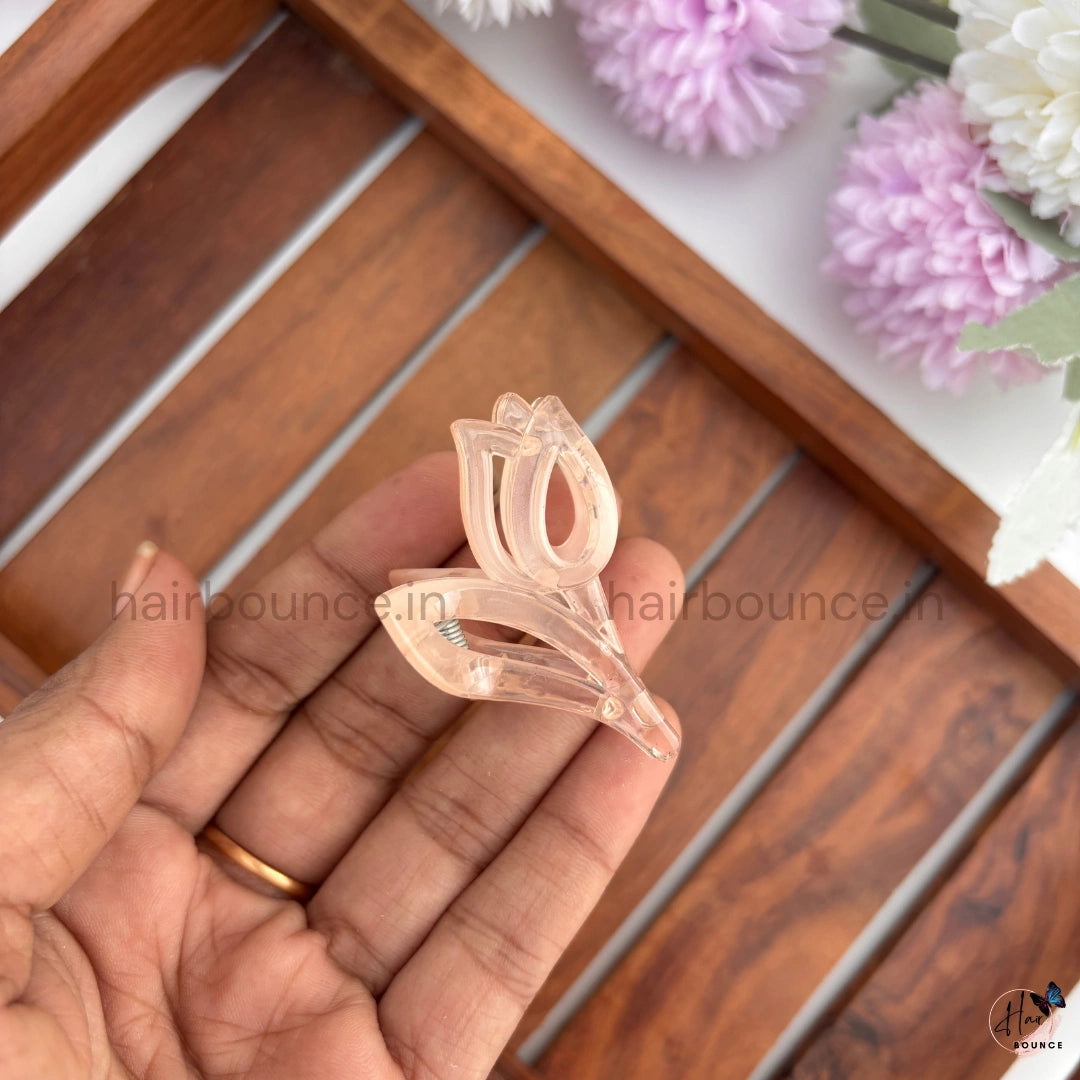Crystal Tulip Mini Hair Claw – Small