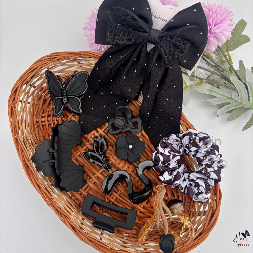 Black Pearl Hair Accessory Hamper