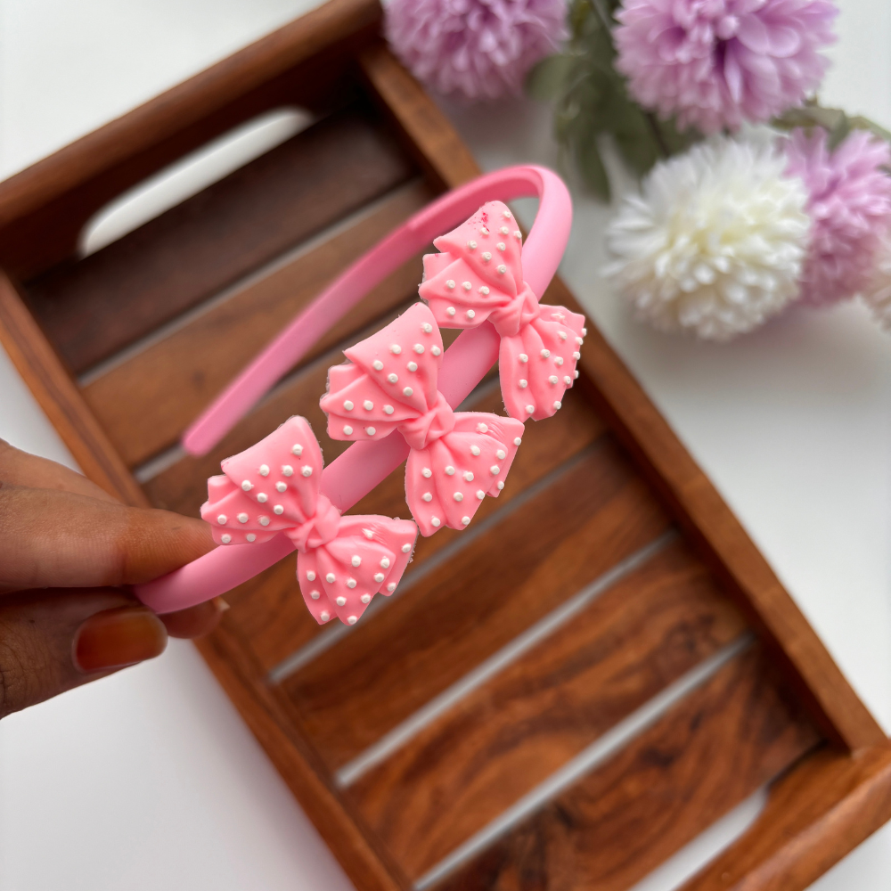 Dotted Bow Headband