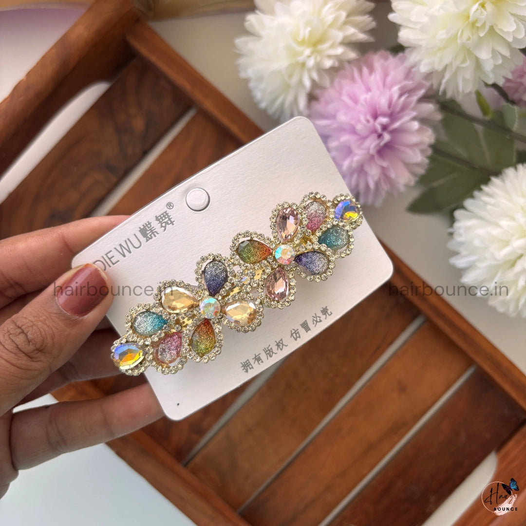 Vintage Prism Blossom Bar Clip