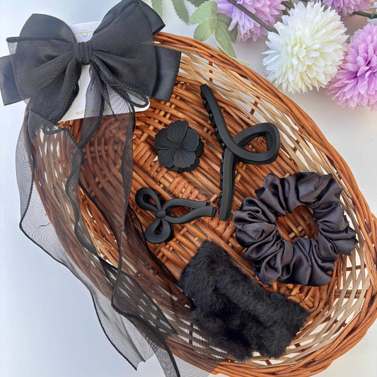 🖤 Midnight Elegance Hair Accessory Hamper 🖤