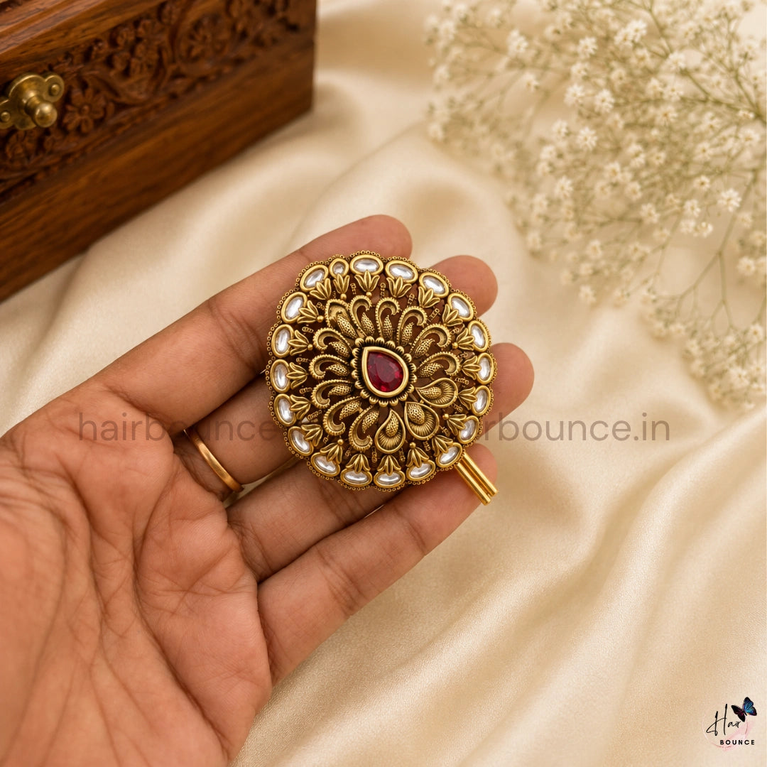 Antique Floral Kemp Jada Billa Hair Pin – 2 Colours