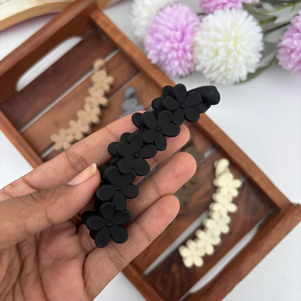 Flower Lock Banana Clip