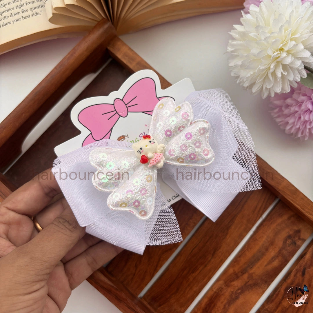 Sparkle Butterfly Character Bow Alligator Clip