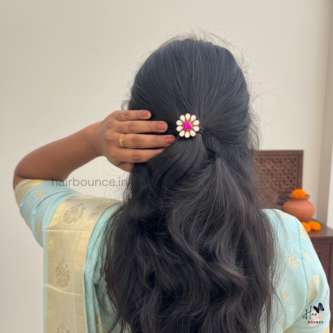 Fuchsia Glow Hair Tie