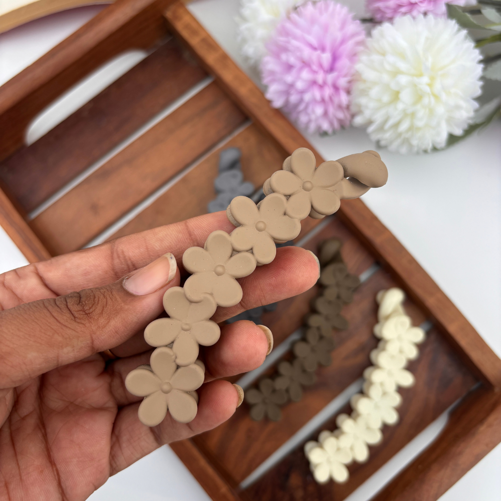 Flower Lock Banana Clip