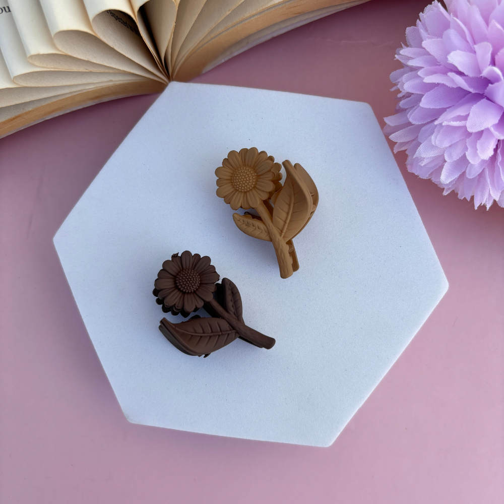 Sunflower Small Hair Claw - Pack of 2