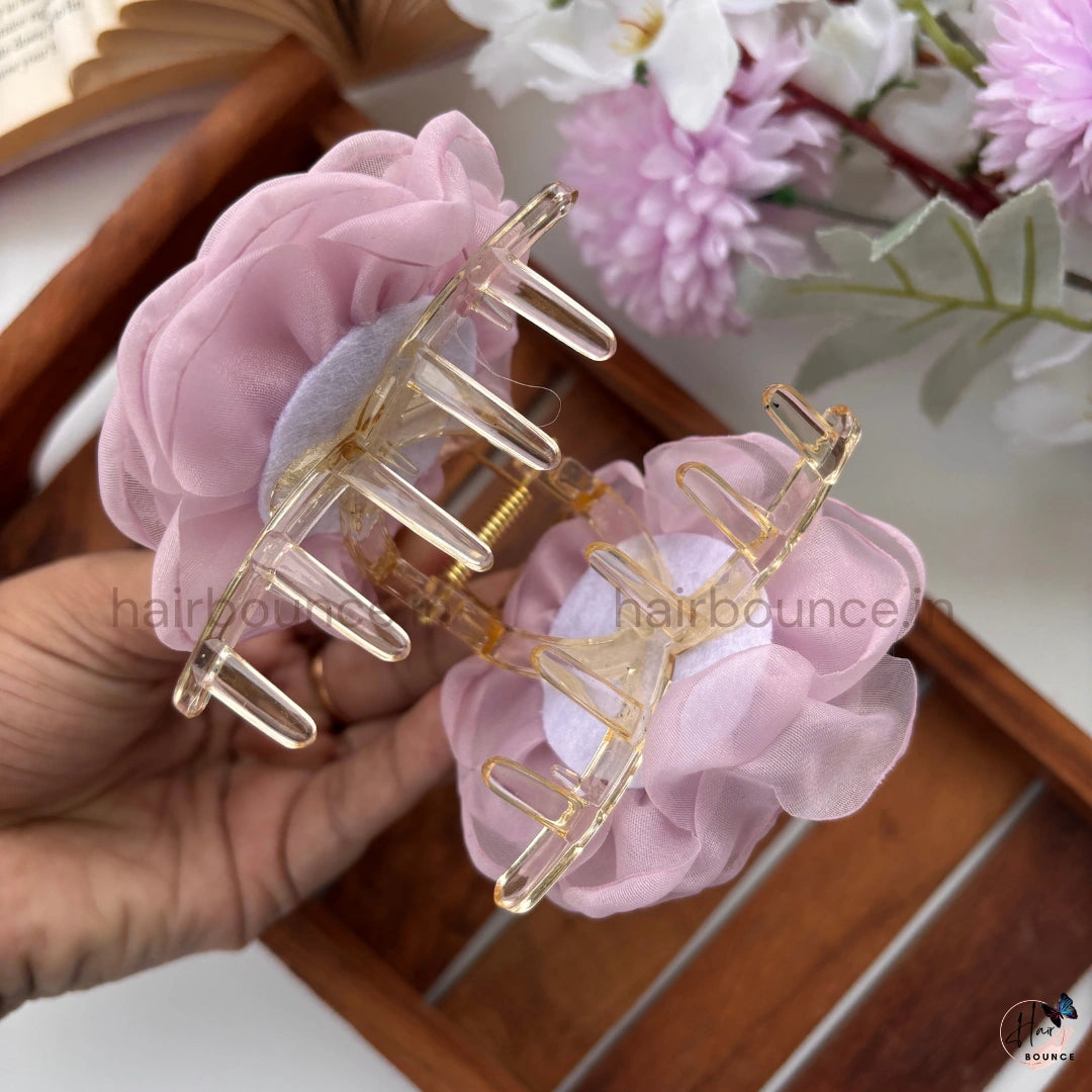 Blossom Luxe Chiffon Hair Claw – Large