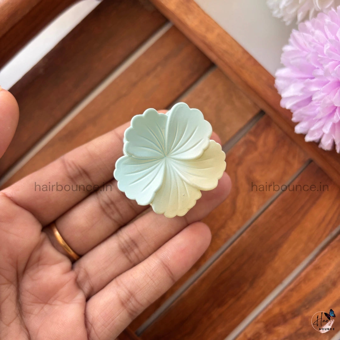 Dual Shade Hibiscus Hair Claw – Small