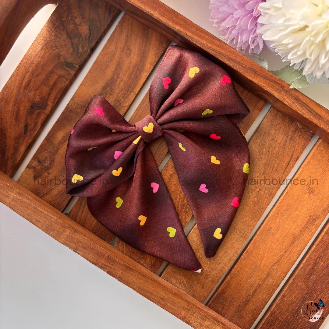 Chocolate Brown Sailor Bow