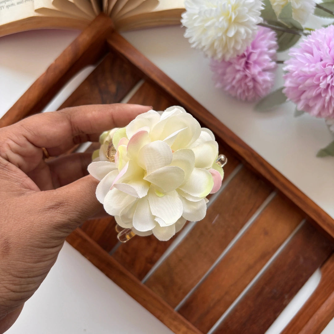 Pastel Bloom Hydrangea Hair Claw – Large