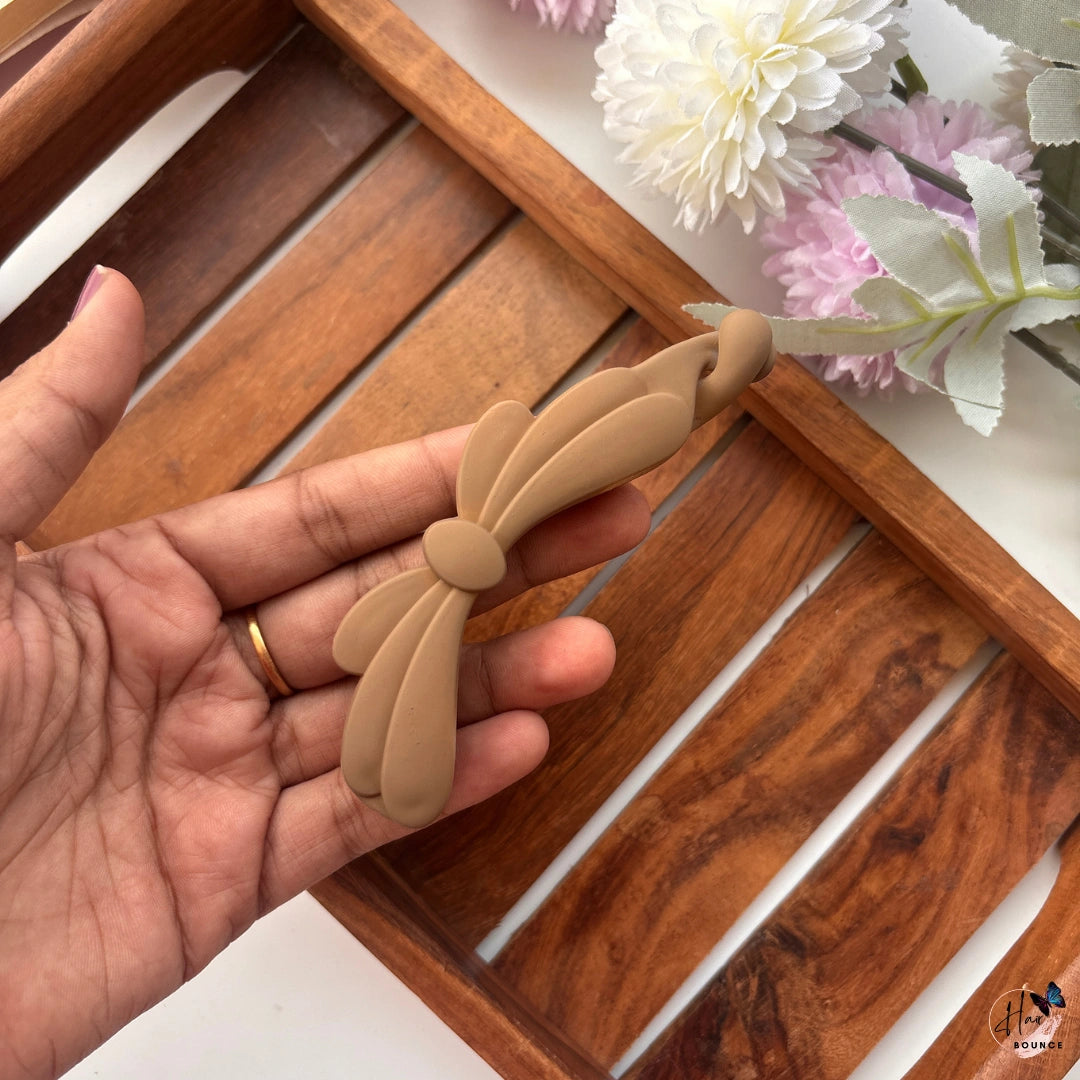 Elegant Bow Lock Banana Clip – Large