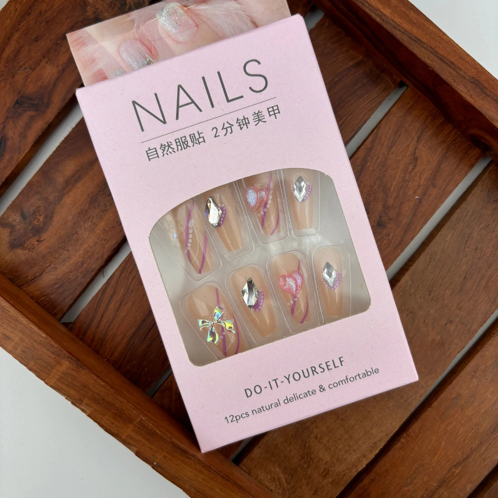 LuxeCharm Nails - Pack of 12