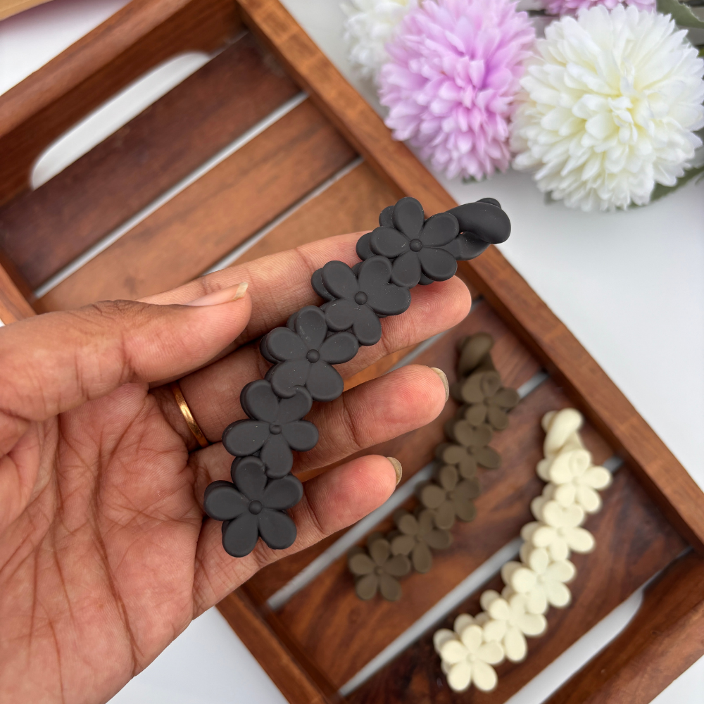 Flower Lock Banana Clip
