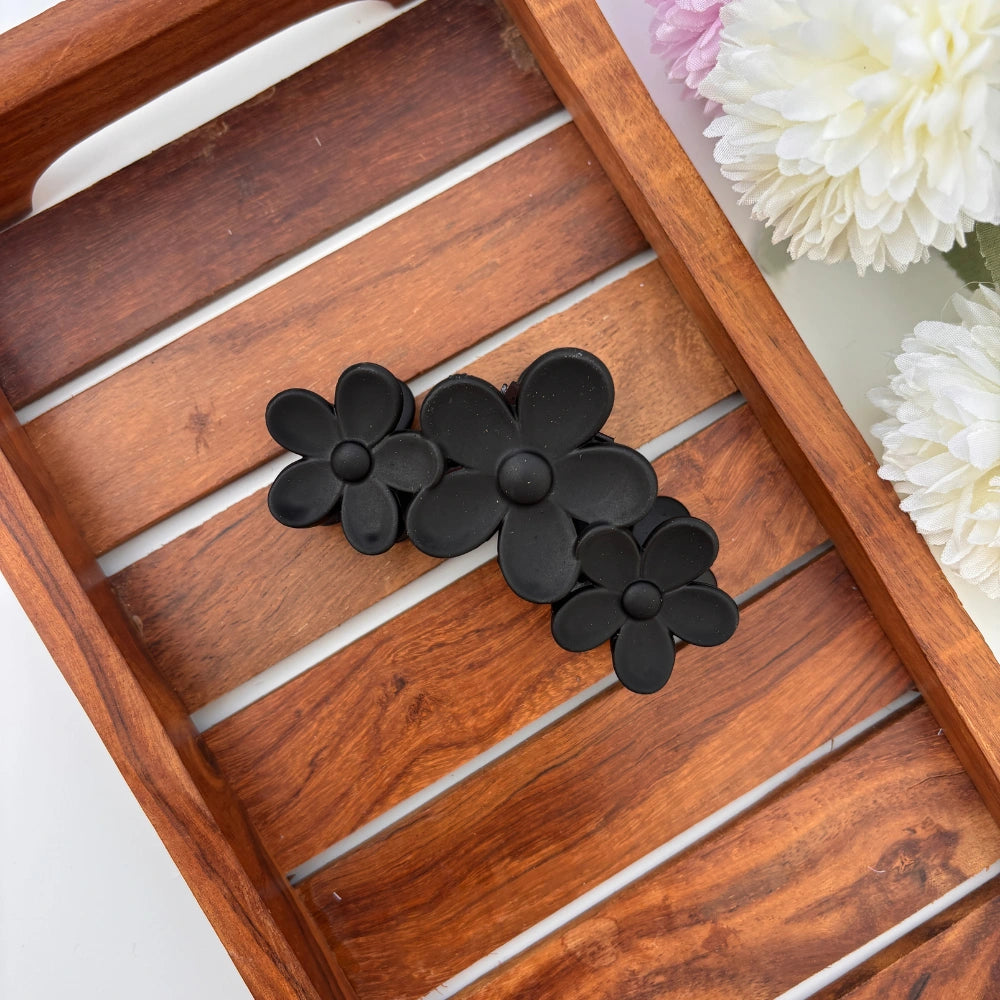 Matte Blossom Flower Hair Claw - Large